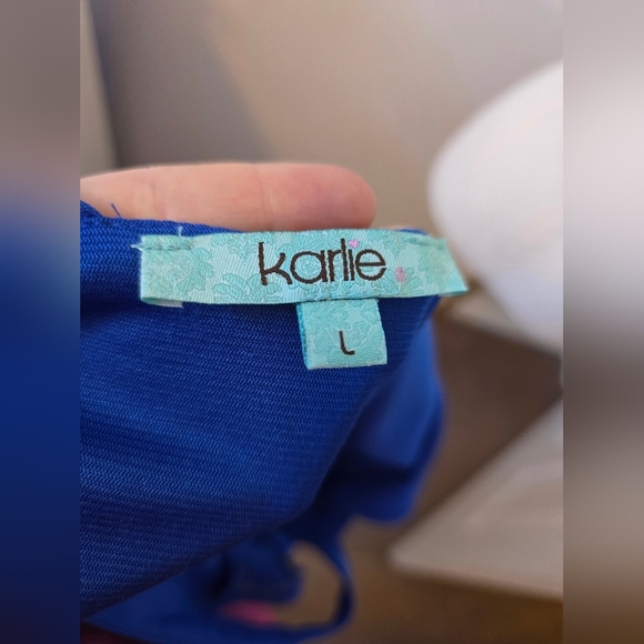 Karlie | Royal Blue | Cold Shoulder Dress | Large - Picture 5 of 6